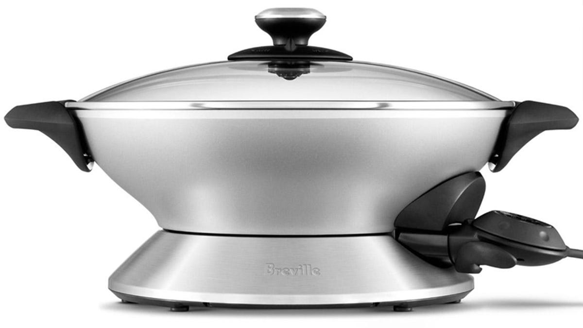It may be sleek and shiny, but the electric wok is based on a classic design.