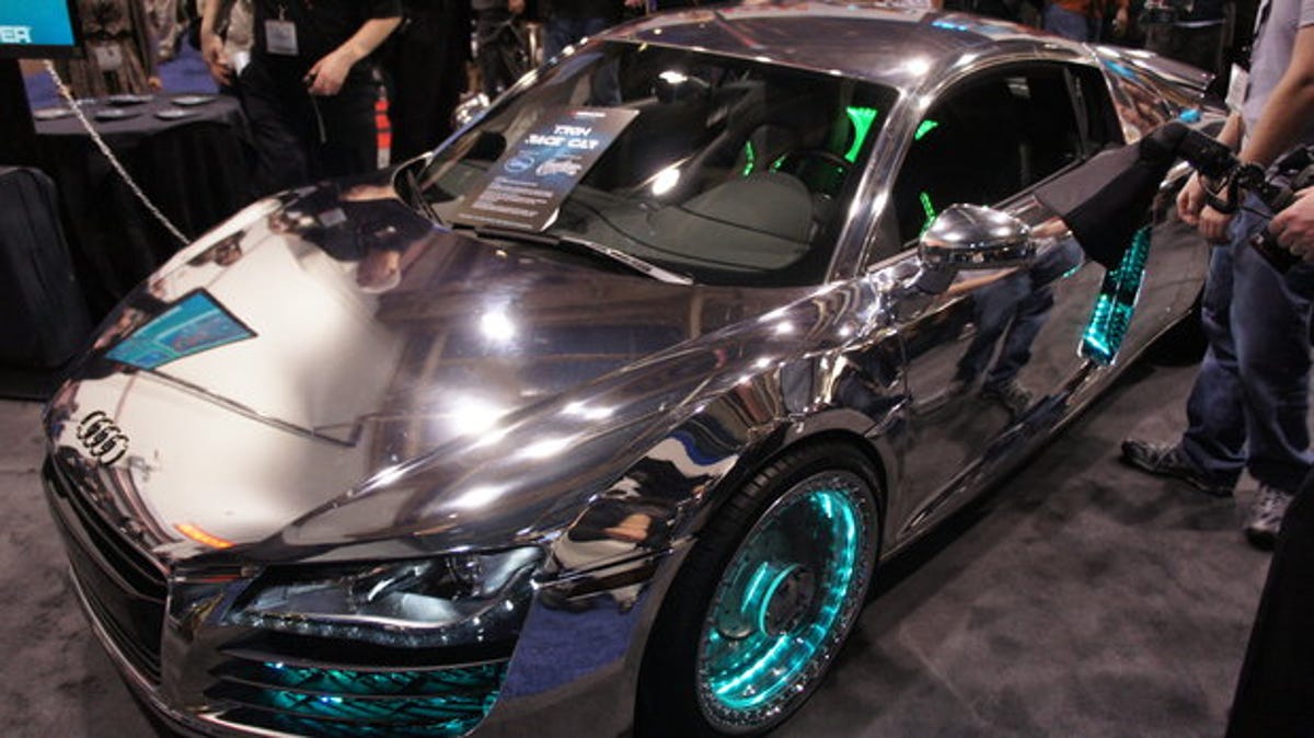 Monster's Tron-themed Audi R8, tricked out by West Coast Customs - CNET