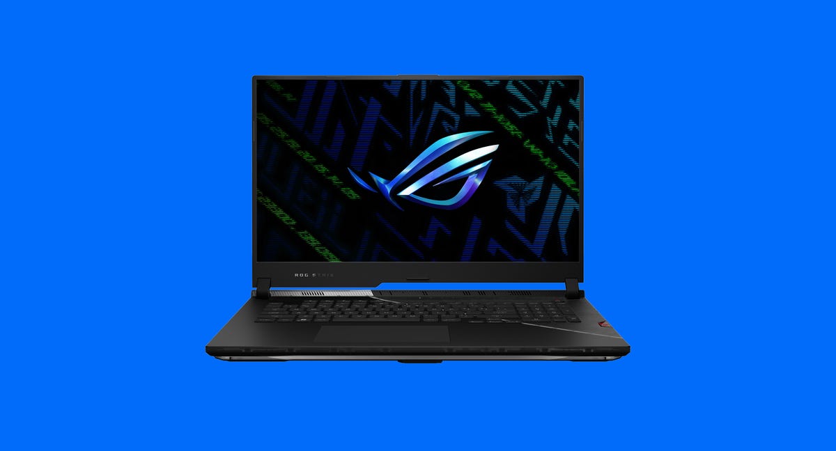 ROG Strix Scar 17 SE (2022) laptop open head on