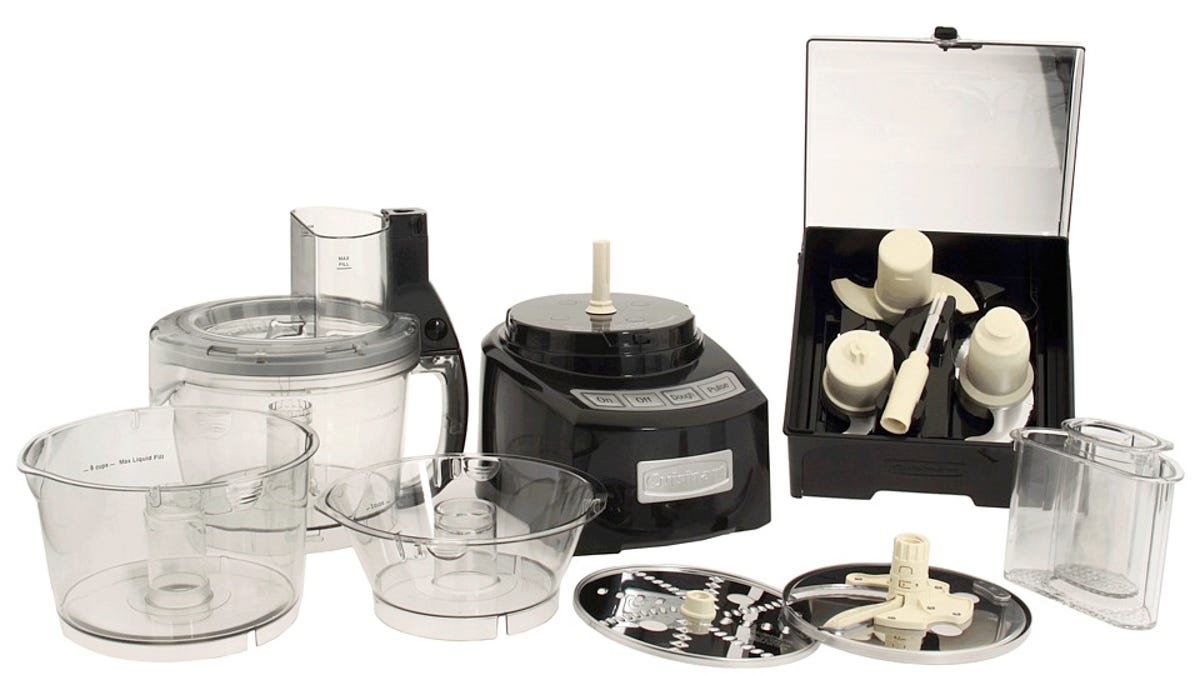 An assortment of accessories make the Cuisinart Elite Collection 14-Cup Food Processor an invaluable kitchen tool.