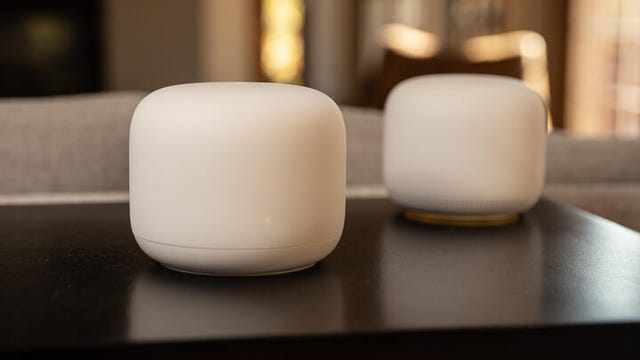 two google nest wifi routers