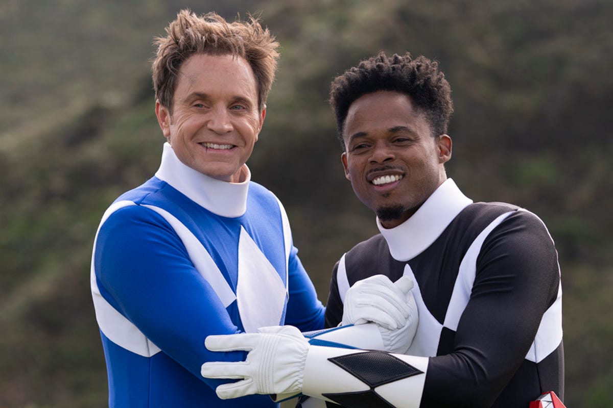 Blue Ranger Billy and Black Ranger Zack in Power Rangers Once and Always