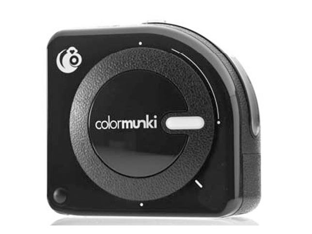 The ColorMunki Photo's Spectrophotometer makes it easier to create a color profile for your printer.