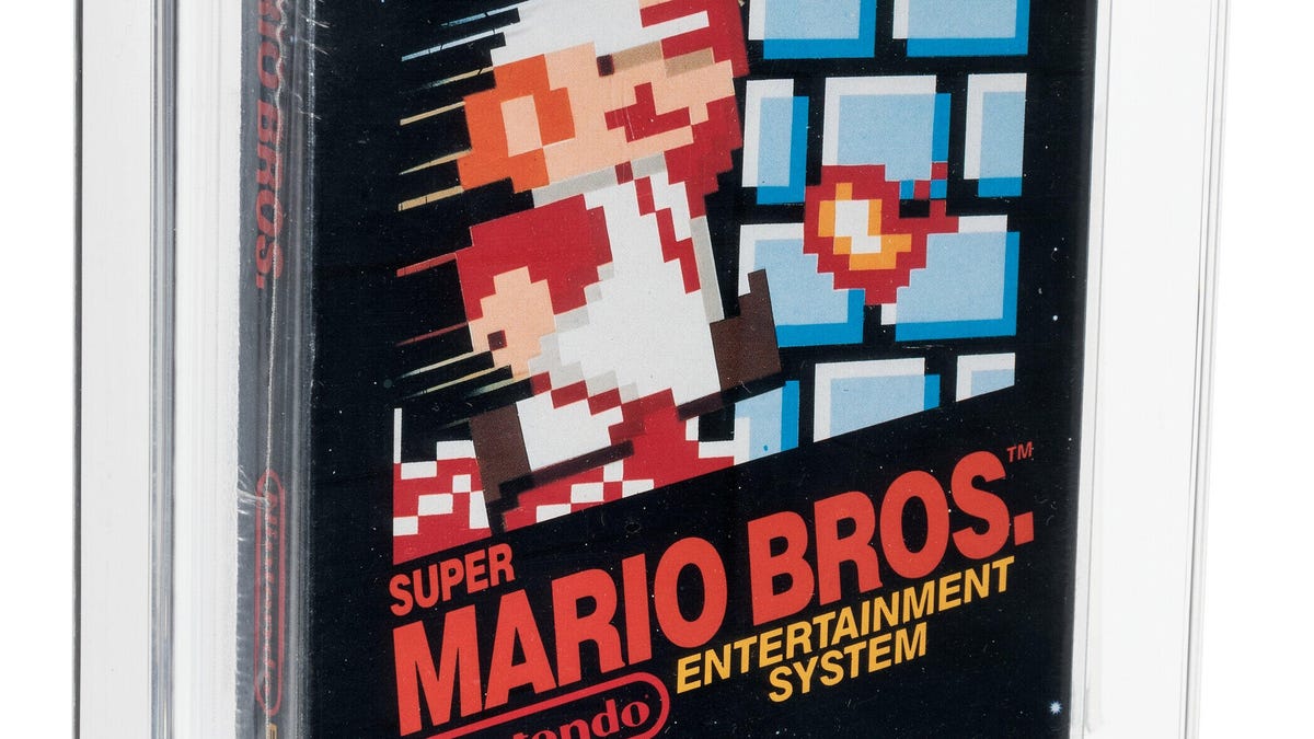 Super Mario Bros. auction breaks record with $660K sale - CNET