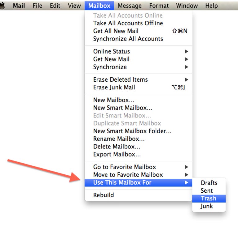 Server Mailbox use options in OS X