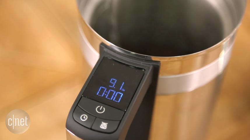 KitchenAid's Precision Press coffee maker sports a built-in scale for accuracy