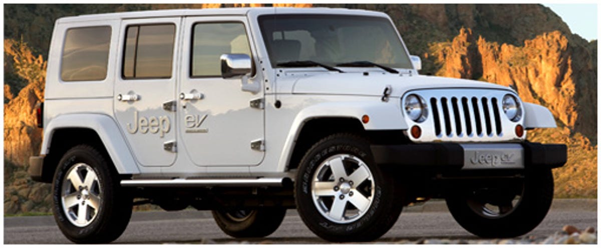 The extended-range electric Jeep Wrangler.