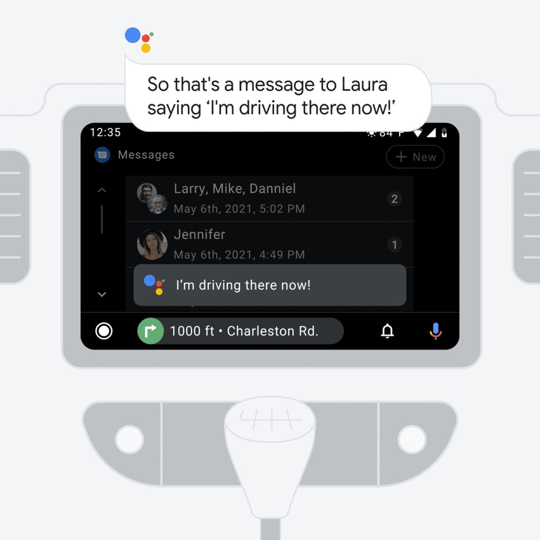 Drive message. Android auto обновление.