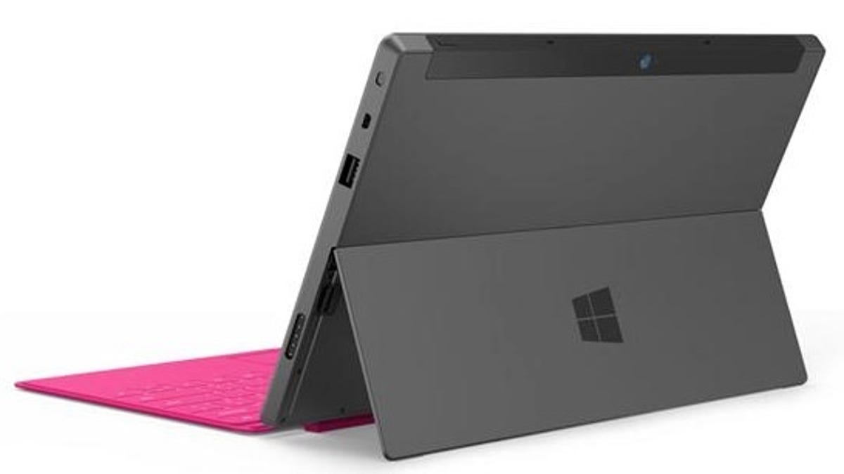 Intel-based Windows 8 Pro Surface tablet.