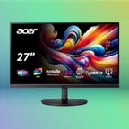 acer-cb272k-computer-monitor against colorful gradient background