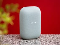 <p>Nest Audio keeps the signature dot display of other Google smart speakers.</p>