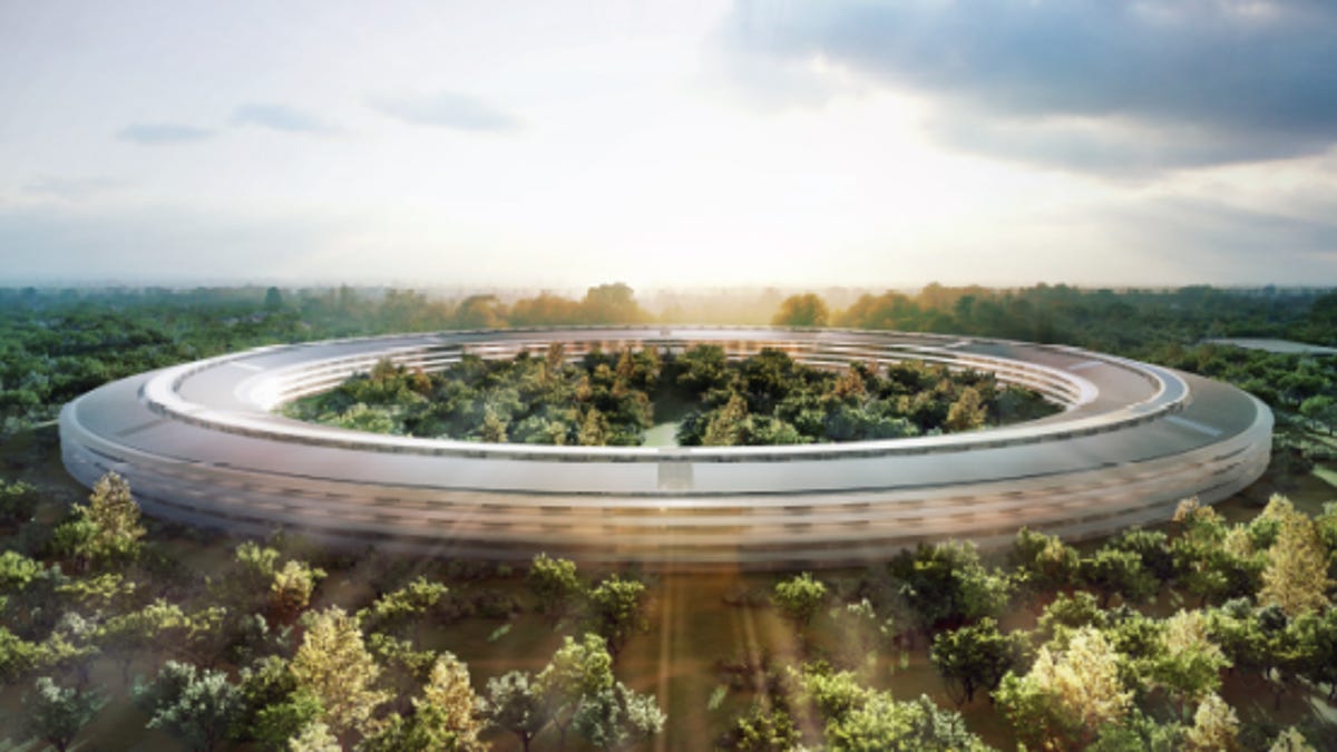 Apple's proposed headquarters in Cupertino.