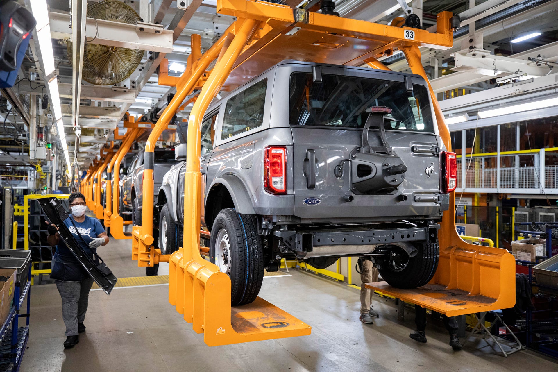 2021 Ford Bronco production line