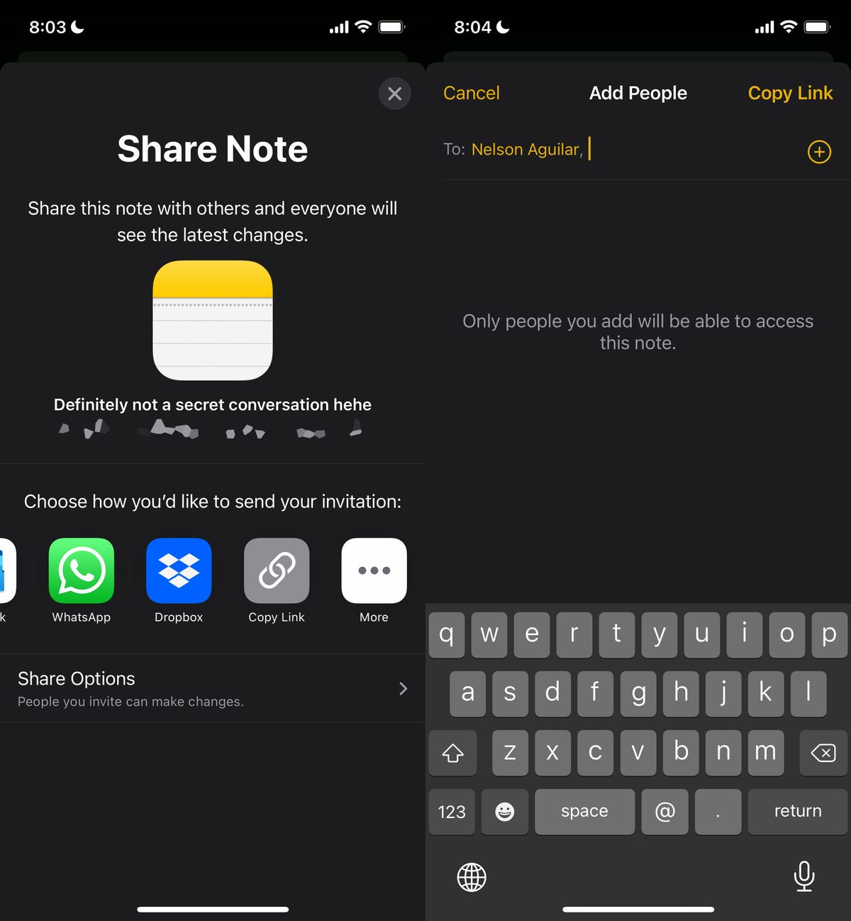 Application Notes sur iPhone