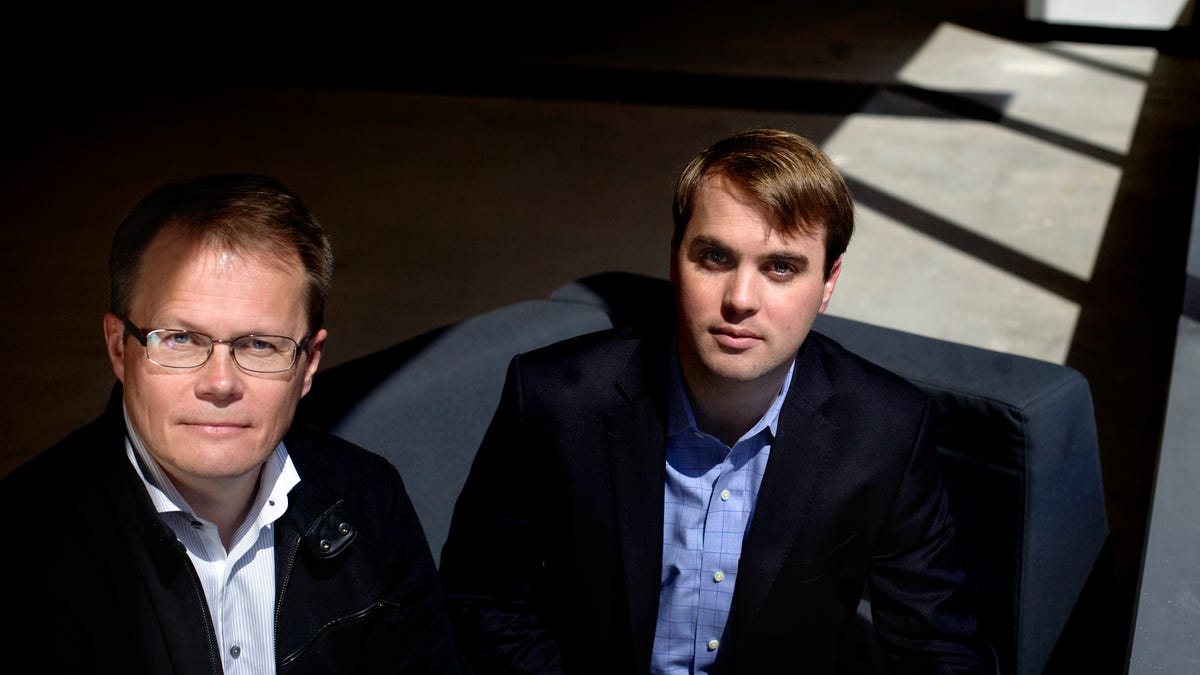Heikki Makijarvi, Senior Vice President Business Development at Deutsche Telekom, and Lookout Mobile Security CEO John Hering.