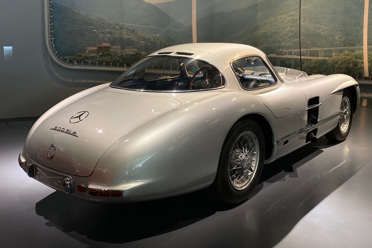 1955 Mercedes-Benz 300SLR Uhlenhaut Coupe from the rear