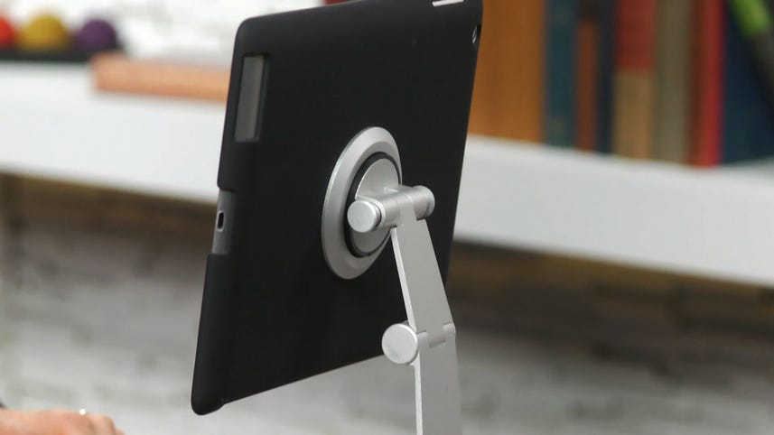 VersaStand turns your iPad into a piece of desk furniture