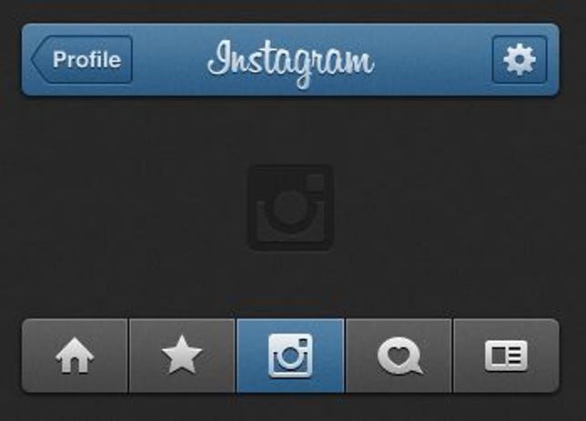 Instagram's "improved" interface lacks text labels for its navigation icons.