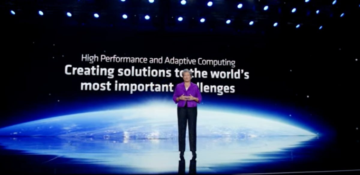 AMD CEO Lisa Su speaking at CES