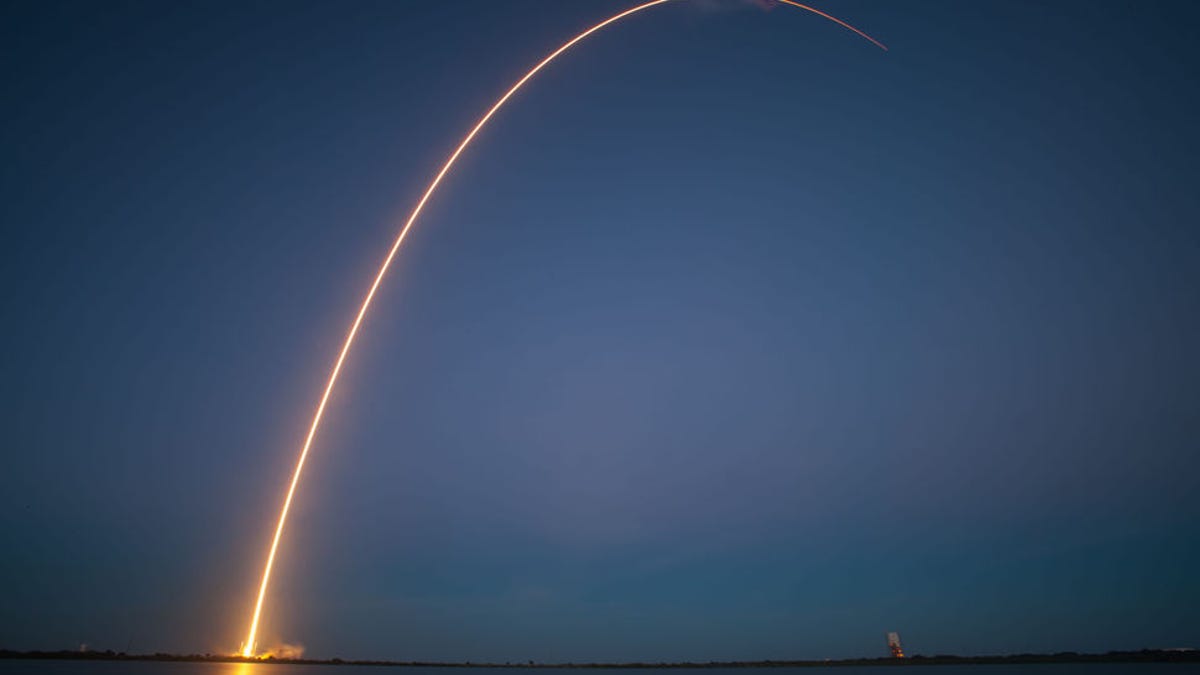 SpaceX's Falcon 9 blasts off