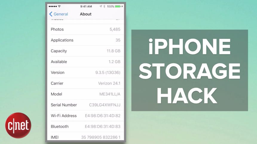 Try this iPhone hack if you're out of storage space