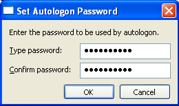 Tweak UI Set Autologon Password dialog box