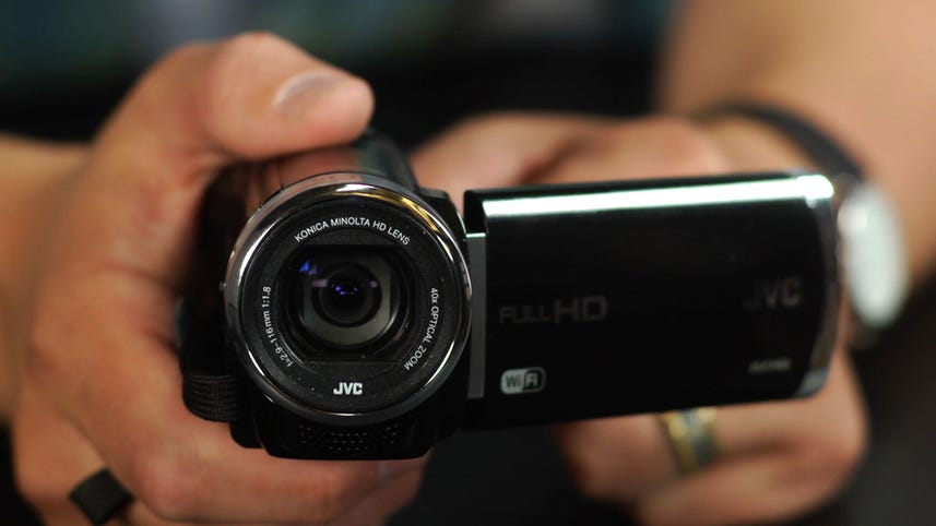 JVC Everio with Wi-Fi and a 40x lens