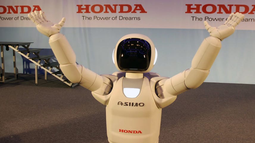 Honda's Asimo robot shows off new moves