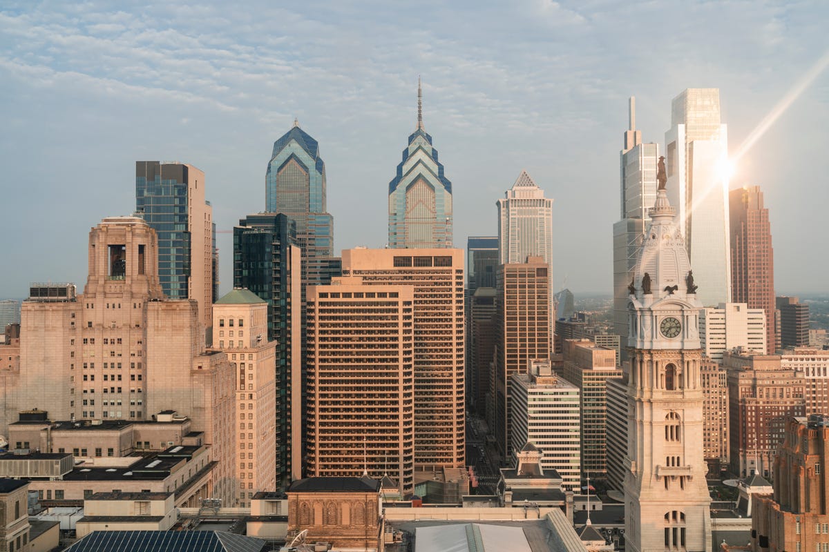 The Philadelphia skyline.