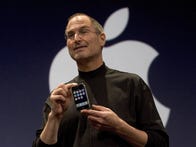 <p>Apple CEO Steve Jobs introduces the iPhone at Macworld on Jan. 9, 2007, in San Francisco, California.</p>