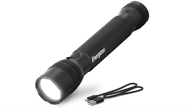 The Energizer TacR-1000 Rechargeable LED Tactical Flashlight is pretty darn bright