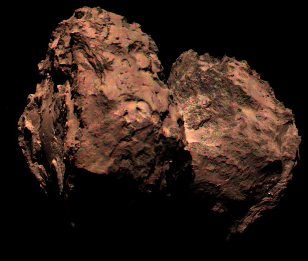 Rosetta's comet in color