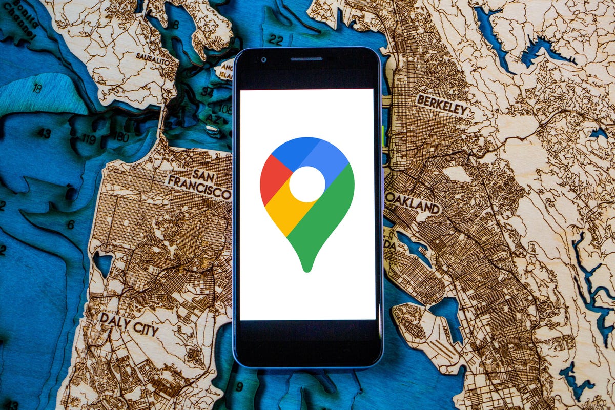 Google Maps app on mobile