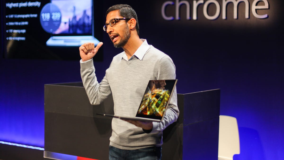 Sundar Pichai and Chromebook Pixel