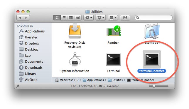 terminal-notifier in Utilities folder