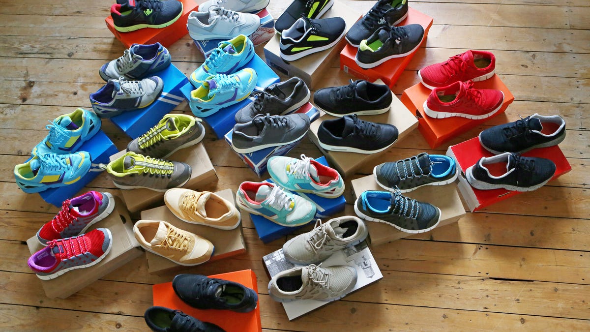 Male athlete's shoes