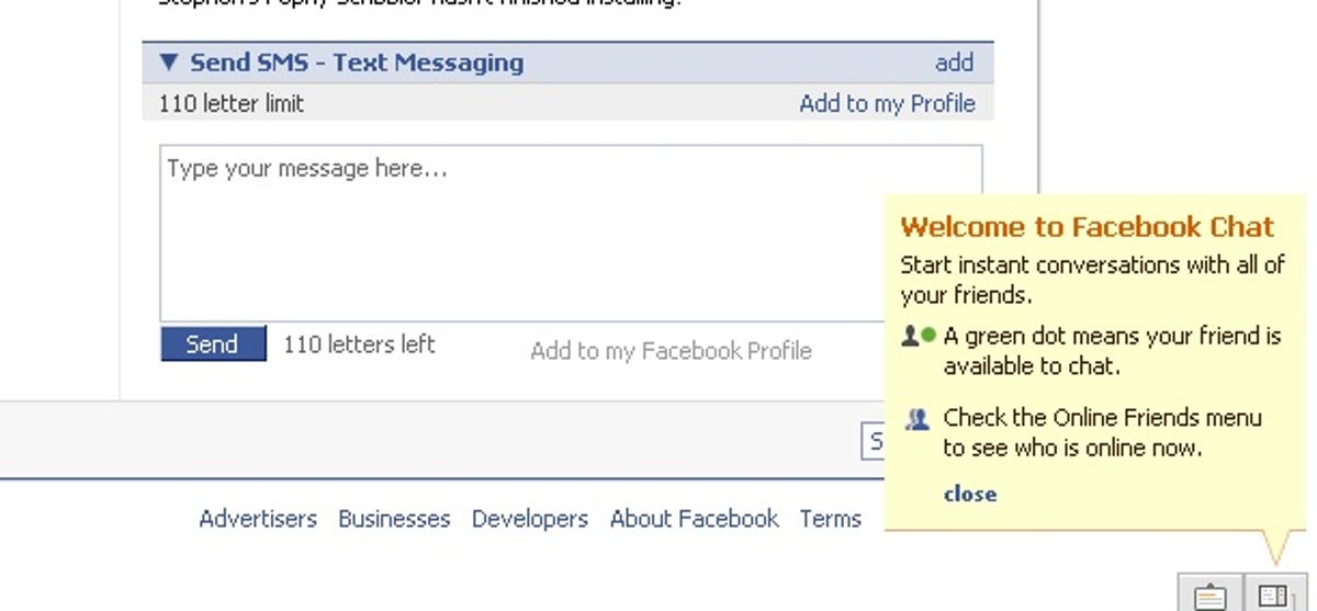 Facebook Chat notification