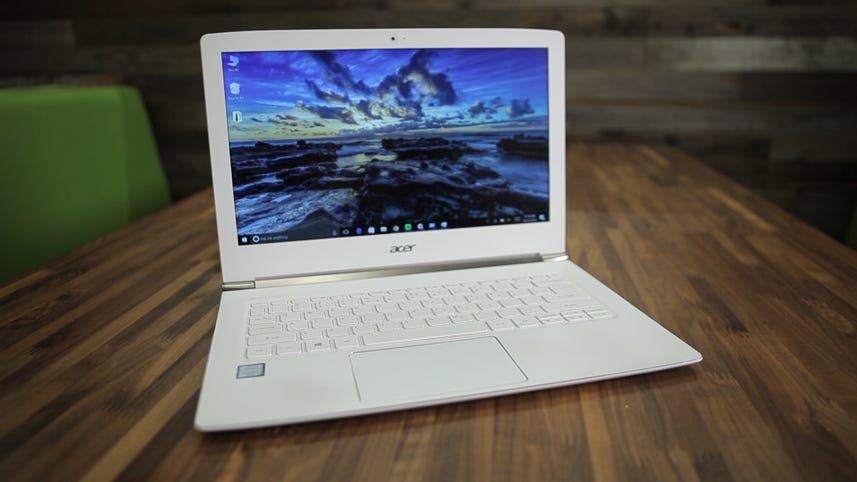 This sleek laptop resists fingerprints