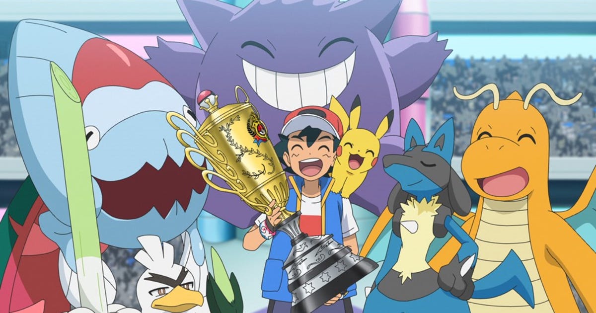 After 25 Years, Ash Ketchum Finally Becomes Pokemon World Champion - CNET