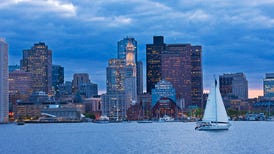 Boston as seen from Pier Park.