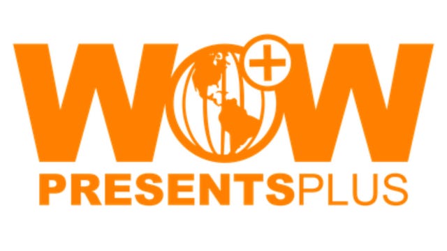The logo for TV streaming service WOW Presents Plus on a white background.