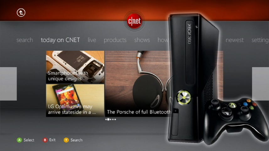 CNET available now on Xbox 360