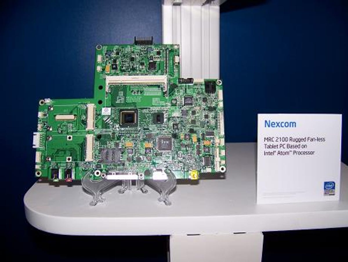 An Atom processor-based fanless tablet PC from Nexcom