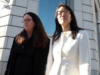 Ellen Pao, right, leaves the courthouse with her attorney Therese Lawless after the jury ruled against her in her sexual discrimination suit against storied venture capital firm Kleiner Perkins.