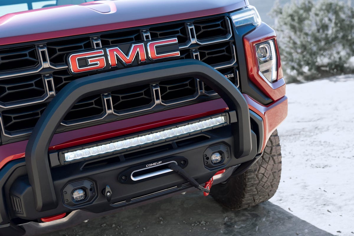 2023 GMC Canyon AT4X Edition 1 special off-road bumper and winch