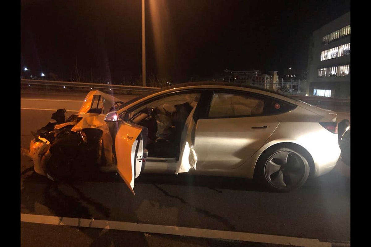 Tesla Model 3 Autopilot crash in Connecticut