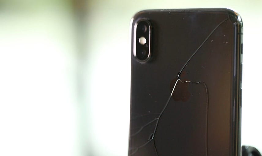 It didn't take much to break the iPhone X