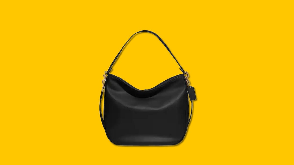 A black coach handbag