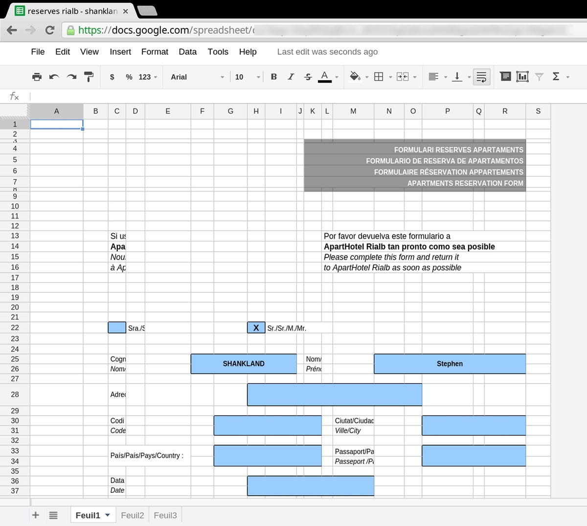 Google Sheets made a hash out of a fairly unsophisticated Excel spreadsheet, overwriting words, dropping a graphic altogether, and generally looking ugly.