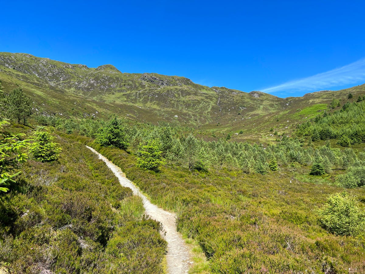 Image showing footpath leading into hillsides.